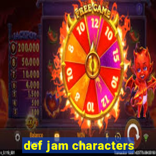 def jam characters